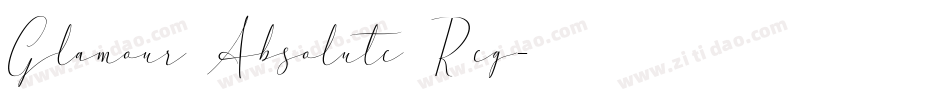 Glamour Absolute Reg字体转换
